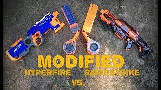 Modified Nerf Hyperfire Vs Nosferatu Rapidstrike [upl. by Ahsilek330]