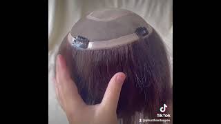 Human Hair Topper For Hairloss Women  Made By Phuc Thien Toupee [upl. by Philina923]