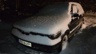 BMW E34 525TDS Cold Start 10C Degrees 1080p [upl. by Danielle597]