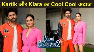 Milenge Trailer Launch Par Kiara Advani amp Kartik Aaryan Promote Bhool Bhulaiyaa 2 in Trendy Outfits [upl. by Nilad814]