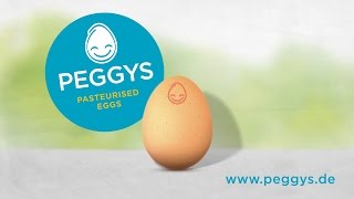 PEGGYS – the safe eggNaturally safe Pasteurised eggs from PEGGYS [upl. by Eelrebmyk]