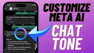 How to Customize Meta AI Chat Tone on iPhone amp Android [upl. by Atimed]