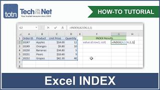 How to use the INDEX function in Excel [upl. by Anera]