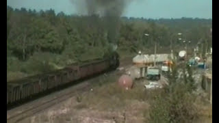 52 8195 mit Kohlenzug bei DresdenIndustriegelände am 4101991 [upl. by Cordula]