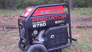 Predator 8750 inverter generator how to change the oil [upl. by Egan]