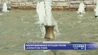 Fountainheads vandalized and stolen at Thoroughbred Park [upl. by Samara]