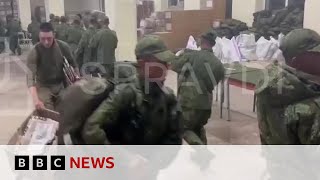 North Korean troops in Russia to fight in Ukraine war new footage shows  BBC News [upl. by Haelhsa845]