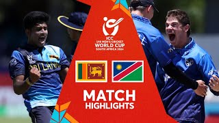 South Africa v Sri Lanka  Match Highlights  U19 CWC 2024 [upl. by Trahern478]