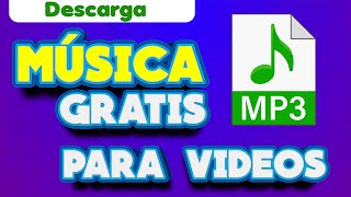 DESCARGAR MÚSICA GRATIS en MP3 y bajar canciones de fondo para videos de youtube [upl. by Hedvah]