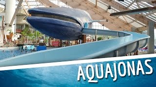 Aquaboulevard Paris  Toboggan quotAquajonasquot Whale Slide Onride POV [upl. by Enreval577]