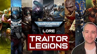 The NINE TRAITOR LEGIONS of the Chaos Space Marines  Warhammer 40000 Lore Explained [upl. by Fendig]