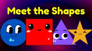 Meet the Shapes  Geometric Shapes  Kids educational video  Shapes [upl. by Tingley800]