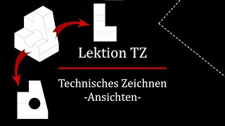 TZ2 Ansichten und verdeckte Kanten eines 3DKörpers [upl. by Cinda686]