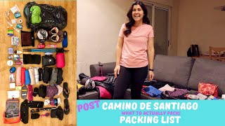 How to Pack for the Camino de Santiago  Post Packing List 2019 [upl. by Ardnatal]