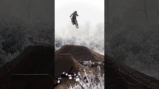 Riding in the most dreamy conditions ❄️💙 mtb whip [upl. by Nahte]