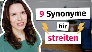 9 Synonyme für quotstreitenquot Deutsch B2 C1 [upl. by Riek]