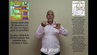 Exodus 208 KJV  Exode 208 LSG Mauritius Signed in Mauritian Sign Language MSL  March 2024 [upl. by Elyod]