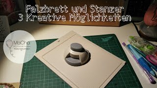 FalzbrettStanzer  3 Kreative Möglichkeiten [upl. by Anires]