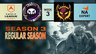 FACEIT League Season 03  Week 03  NA Expert  NTMR Rotation vs ASU Sundevils [upl. by Enirahtac641]