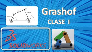 Mecanismo de 4 Barras✅Condicion de Grashof de clase 1 vistas en SolidWorks [upl. by Fari]