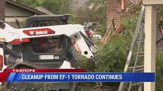 Fairhope EF1 Tornado Damage [upl. by Aihseym]