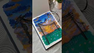 Gouache art gouachepainting gouache trending shorts satisfying youtubeshorts [upl. by Nailluj483]