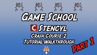 Game School  Stencyl Crash Course 2  walkthrough tutorial part 1 [upl. by Dame]