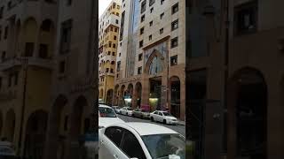 Distance Jawharat Al Rasheed Hotel in Madina from Haram GATE 06 [upl. by Trant20]