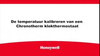 Temperatuur kalibreren van een Chronotherm thermostaat  Honeywell Home [upl. by Dorothy514]