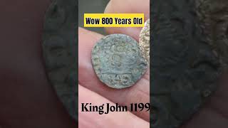 800 Year Old Hammered Coin metaldetecting subscribe youtubeshorts short shorts [upl. by Almat]