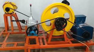 Free Energy Generator 3Hp Motor With 15KW Alternator Free Electricity Generator 230v With Truck Gear [upl. by Romeon]