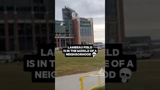 Lambeau Field is in the middle of a neighborhood 😂🔥 [upl. by Dorthy418]