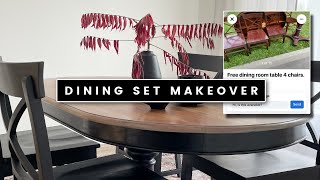 Making over a FREE Dining Set  High End Furniture Makeover [upl. by Asserac]