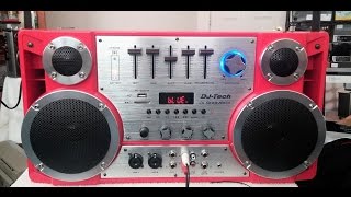 Review DJ Tech Boombox WOW [upl. by Racklin]