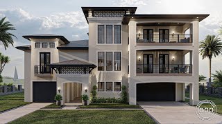 3 Story Beach House Plan  Siesta Key Virtual Tour [upl. by Fugazy]