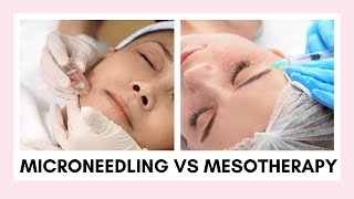 The Difference Between Microneedling amp Mesotherapy  Treat Acne Scars Stretchmarks Dehydrated Skin [upl. by Neal924]