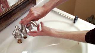 How to Install a Moen Centerset Faucet [upl. by Dannel]