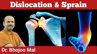 Dislocation amp Sprain  Class 12 Biology  by Dr Bhojoo Mal [upl. by Troc]