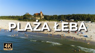 Plaża Łeba  Plaża w Łebie z drona  Lato  LECE W MIASTO™ 4k [upl. by Karame]