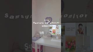 Samsung m5 smart monitor unboxing aesthetic unboxing smartmonitorunboxing smartmonitorm5 [upl. by Halyhs]