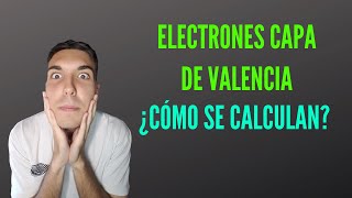 Cómo sacar los ELECTRONES de VALENCIA Capa de valencia y Configuración Electrónica [upl. by Sandor]