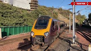 🏴󠁧󠁢󠁳󠁣󠁴󠁿 British Railways Class 220 1 Cross Country in Edinburgh  Train Spotting in Scotland [upl. by Yreva]