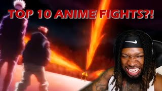 Top 10 Visually Stunning Anime Fights 🔥 🔥Reaction Video [upl. by Muire]