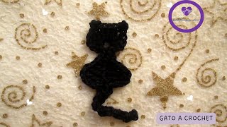 quotEncanto Felino Aprende a Tejer un Aplique de Gato en Crochetquot 🐈‍⬛🧶 [upl. by Notlim]