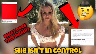 PROOF Britney Spears Isnt Controlling Her Accounts  What Do The Red Posts REALLY Mean [upl. by Krell]