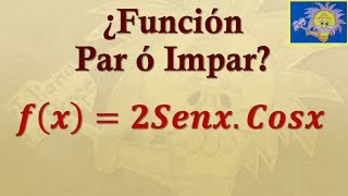 Funciones Trigonométricas Cómo determinar si son pares ó impares  Juliana la Profe [upl. by Meredithe]