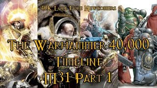 40K Lore For Newcomers  The Warhammer 40000 Timeline M31 Part 1  40K Theories [upl. by Eittocs]