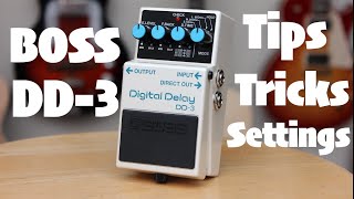 Boss DD3 Tips Tricks and Strange Settings For a Digital Delay Settings on Screen [upl. by Neville234]