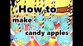 how to make candy apples smooth shiny perfect no bubbles [upl. by Itsym]