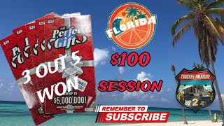 Florida Lottery ‼️The Perfect Gift ‼️WON on Three in a Row 🤑🤑🤑 PROFIT [upl. by Haland]